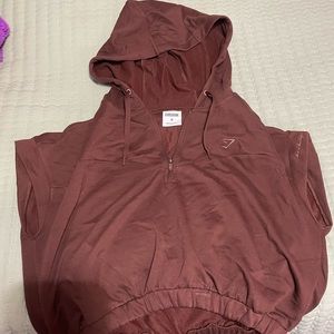 Whitney Sleeveless Cropped Hoodie